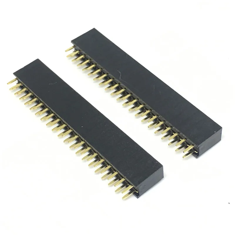 10 шт./лот высокое качество 2x20 Pin 40P 2 мм двухрядный женский прямой шаг заголовка |