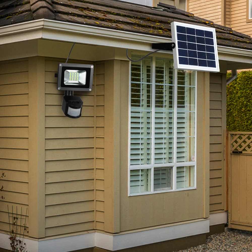 solar powered led lights T-SUNRISE Solar Flood Light 10W Outdoor Lighting Solar Floodlight Motion Sensor Waterproof IP65 Solar Spotlights Garden Lamp decorative solar lights