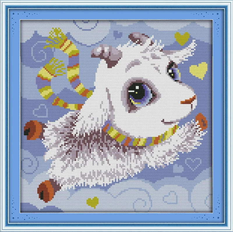 

The cute little goat,counted printed on fabric DMC 14CT 11CT Cross Stitch kits,embroidery needlework Sets, Home Decor
