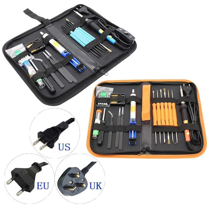 

20Pcs/Set Adjustable Electric Temperature Gun Welding Soldering 20IN1 60W Iron Tool Kit Set