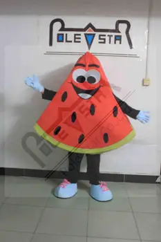 

full body logo print AD walking mascot costumes water melon mascot costumes fruit watermelon costumes