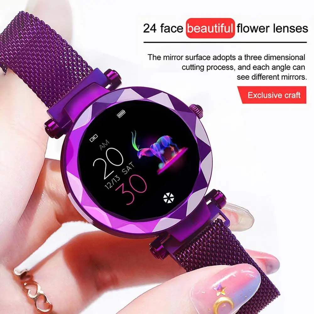 

Hi18 Smart Watch Continuous Heart Rate Detection IP67 Waterproof Female Physiology Reminder Tracker Wristband Smart Bracelet