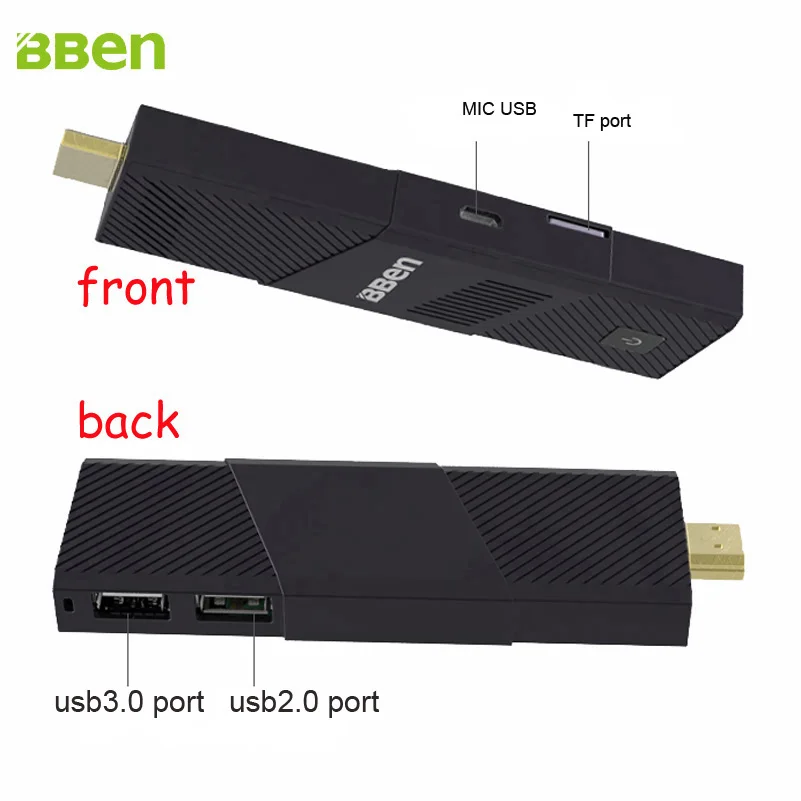 Bben windows 10 or ubuntu os quad core z8350 HDMI WiFi BT4 0 mini pc stick