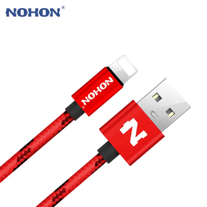

NOHON 8 Pin USB Cable Fast Charger Cable For Apple iPhone 8 7 6 Plus 5 5S 5C iPad iPod iOS 9 10 USB Charging Data Sync Cables