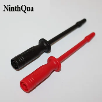 

2pcs Safety Sharp Stainless Tip Probe with 4mm Standard Socket Adaptor Connection Simple Line Test Probes for Testing