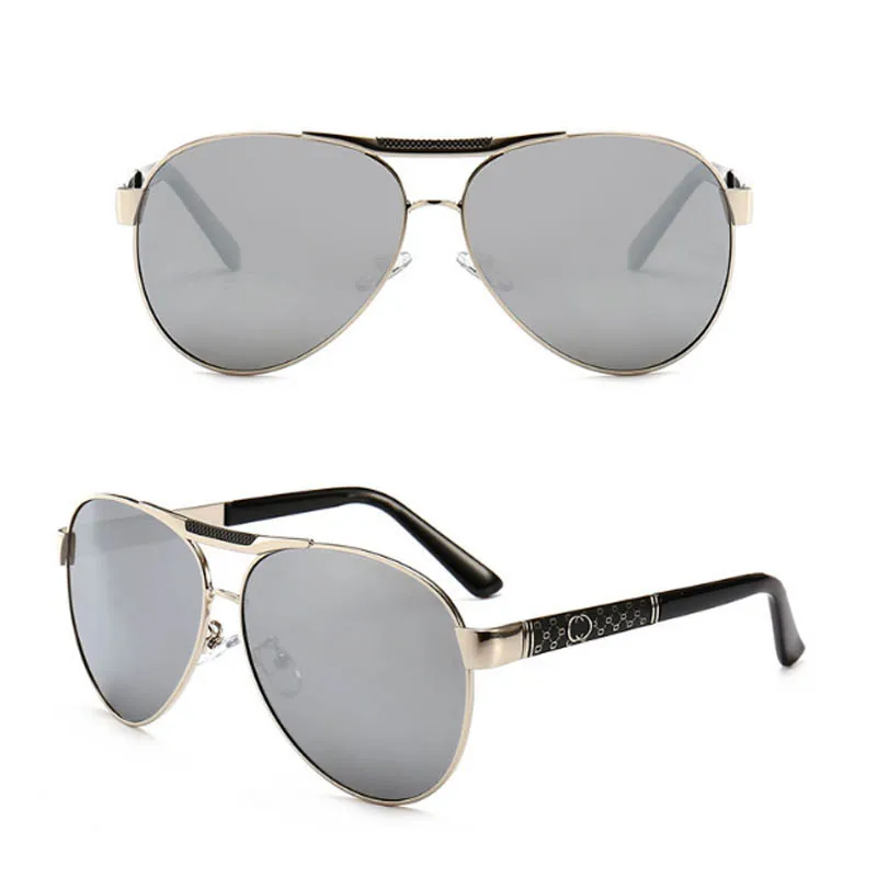 Zyomy модные очки овальная металлическая оправа Oculos de sol поляризованные очки для вождения брендовые Дизайнерские мужские солнцезащитные очки мужские очки - Цвет линз: C5