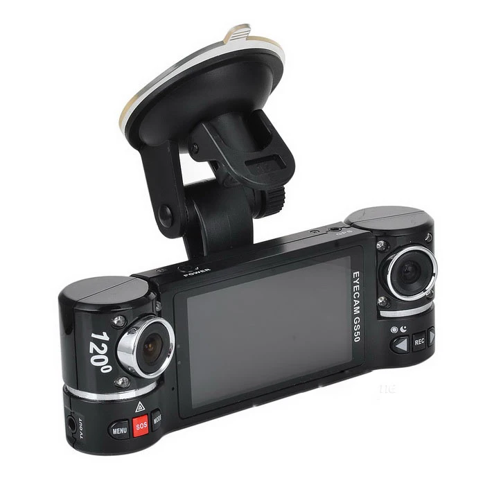 Dealcoo Car Recorder Camera GS50 720P 2.7" TFT 2MP CMOS Wide Angle Dual