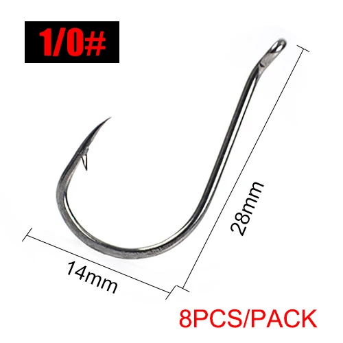 Рыболовные крючки круглые Карповые глазки Размер 2/0#-1/0#8 шт. 1#-8#10 ...