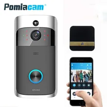 D06 беспроводной дверной звонок Кольцо Дверной звонок с изображением колокольчика видео камера WiFi IP 720P IR ночное видение двухстороннее аудио с кольцом chime dingdong