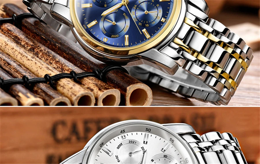 AESOP Роскошные автоматические механические часы мужские часы лучший бренд класса люкс полностью стальные водонепроницаемые спортивные часы Relogio Masculino