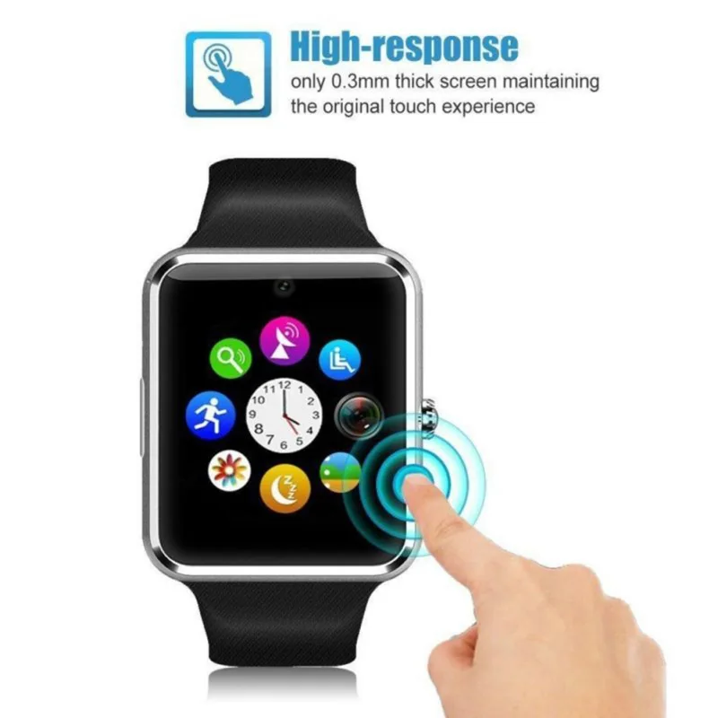 

Stylish GT08 Bluetooth Smart Watch Men Women Touch Screen Big Battery Support TF Sim Card Camera For IOS Android Dropshipping
