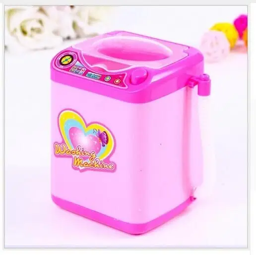 

Educational Toy Mini Electric Washing Machine Children Pretend & Play Baby Kids Home Appliances - Pink Makeup tools