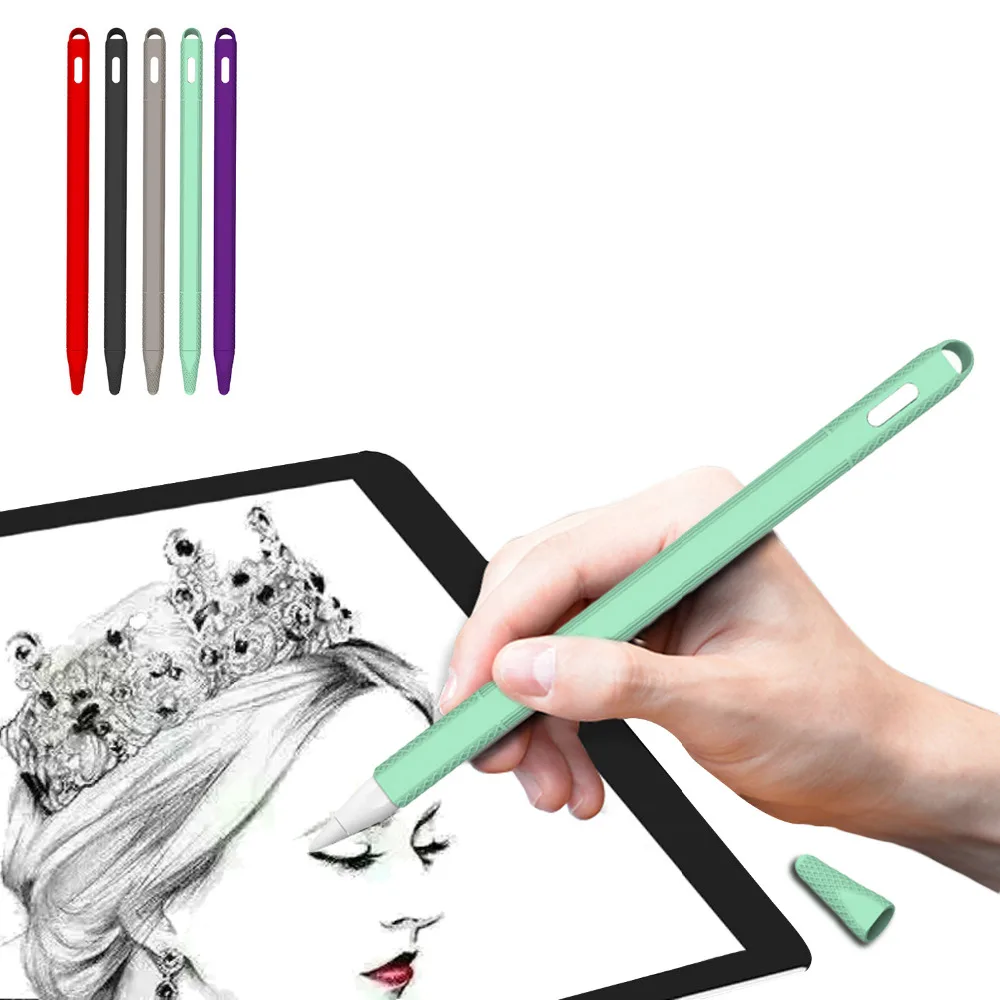 

Fashion Soft Silicone Protective Cover Case Sleeve Skin funda for Apple Pencil iPencil 2 2nd Generation Stylus Pen Accessories