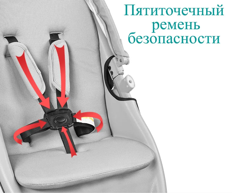 Hotmom Детская коляска эко-кожи 2 в 1 легкий вес четыре амортизаторы России