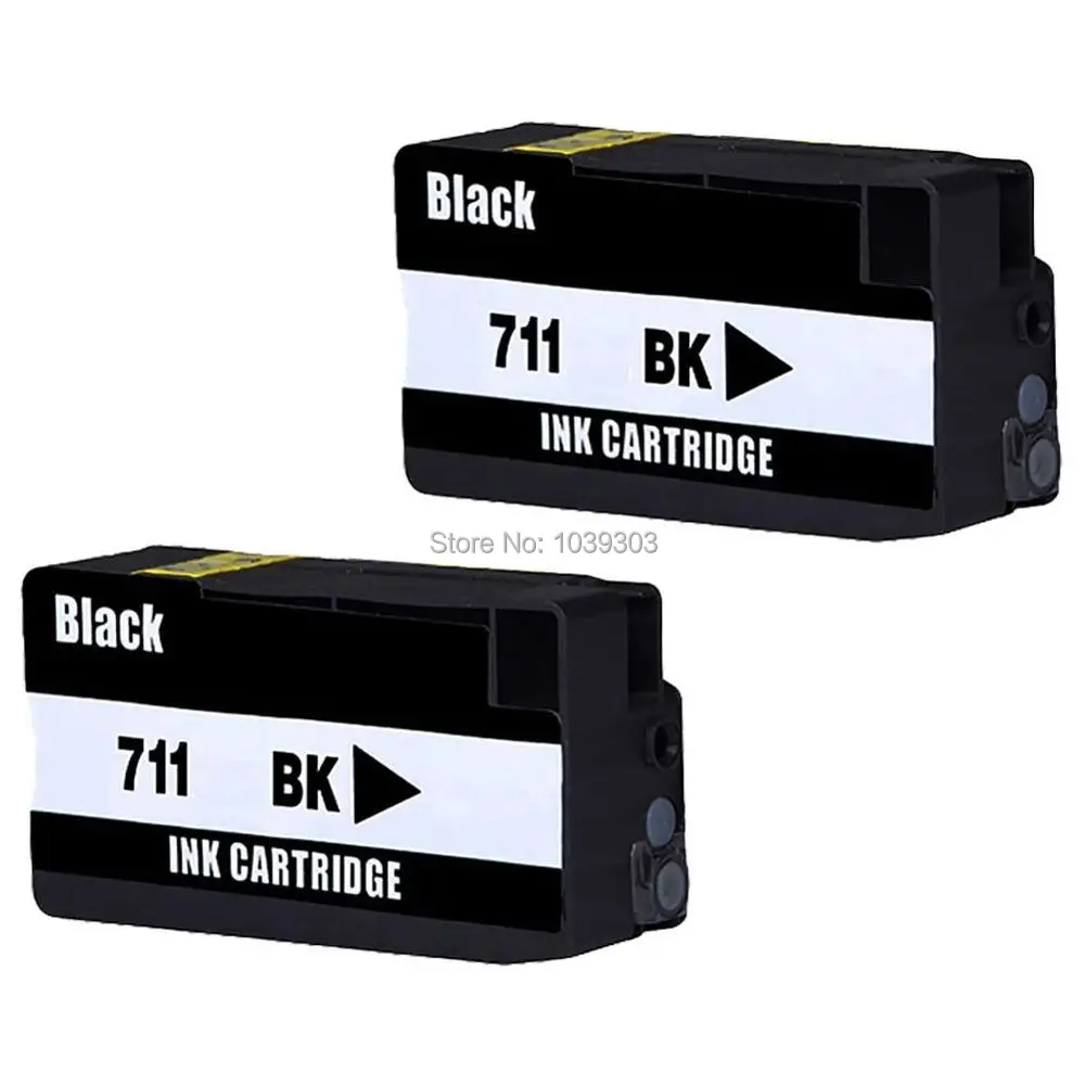 Картриджи с черными чернилами для HP 711 designjet T120 T520 2 шт.|cartridge for hp|compatible hp cartridgeshp