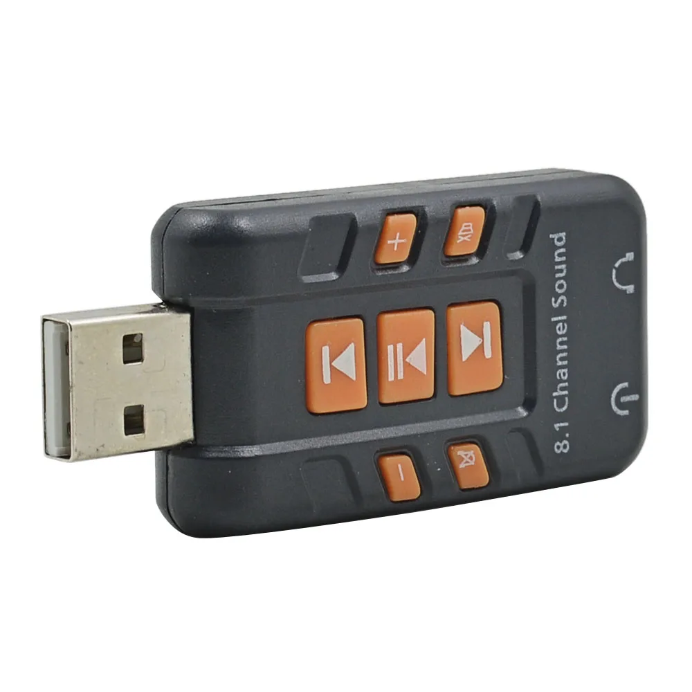 TISHRIC 5HV2 Внешняя USB звуковая карта 8,1 с 3,5 мм аудио интерфейсный адаптер для Mac Win Compter Android Linux