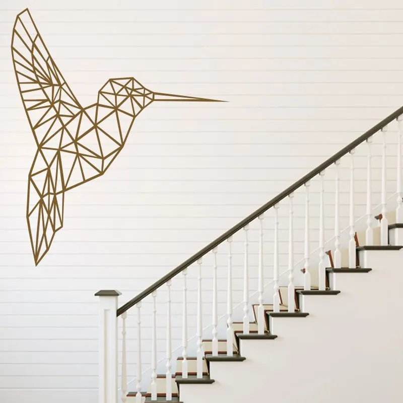 

Geometric Vinyl Bird Wall Stickers Living room background Geometry Series Decals Wall Art for Home Decor Sticker poster