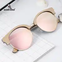 BOBO BIRD Sunglasses Women Polaroid Lens Wood Sun Glasses UV400 Eye Wear Dropshipping J-DG14e