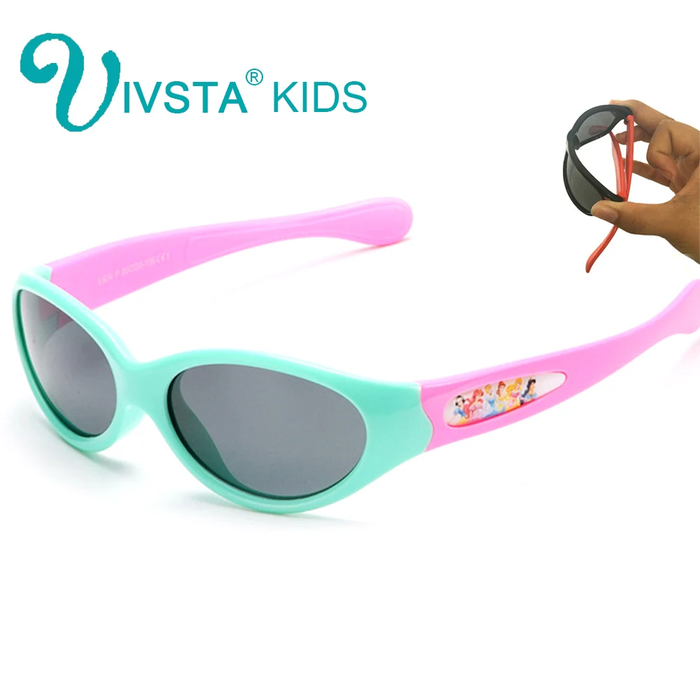 

IVSTA 834 Flexible Silicone little Baby Sunglasses girls princess 0 1 2 3 years small size UV400 polarized lenses Kids children