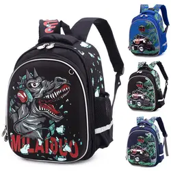 С принтом динозавра школьная сумка для мальчиков 2019 детские ортопедические школьный рюкзак подросток Водонепроницаемый нейлон ранцы