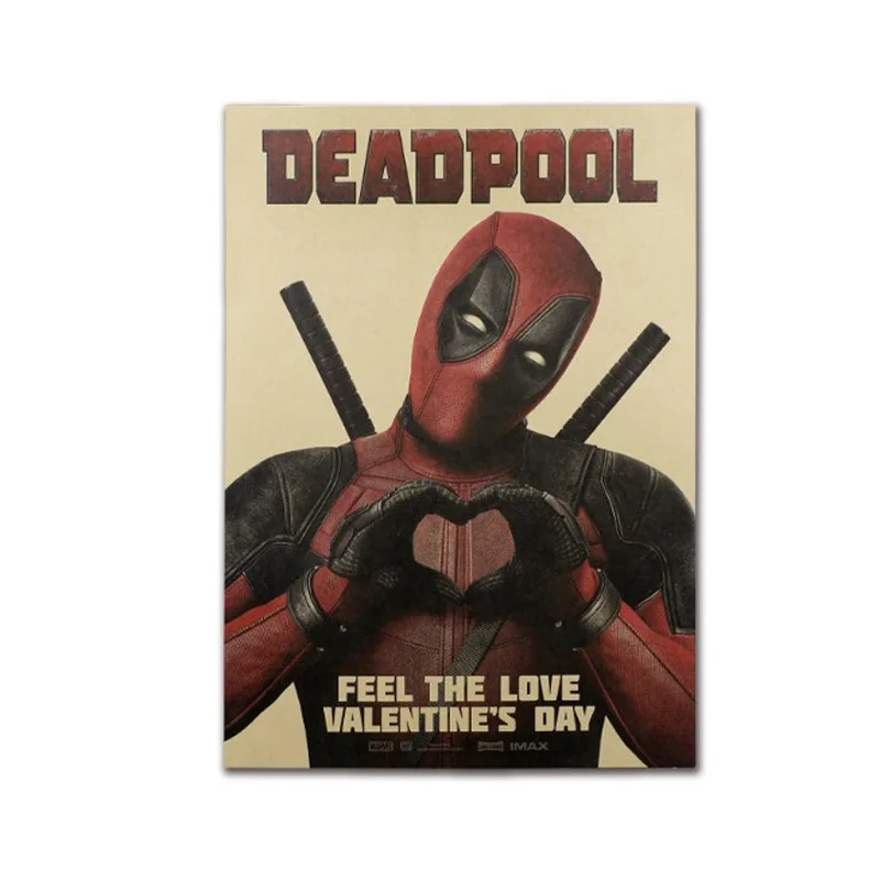  Deadpool  Decor Vintage  Kraft Paper Classic Movie Poster 