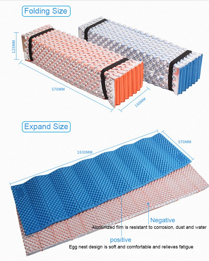 Открытый Кемпинг яйцо гнездо коврик легко носить ультра-легкий и супер толстый яйцо корыто складной коврик