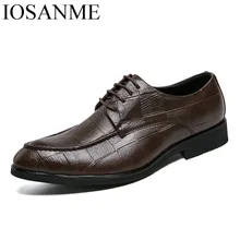 Мужские модельные туфли; кожаные туфли с острым носком для офиса; Стильная дизайнерская обувь для мужчин; итальянские мужские туфли-оксфорды
