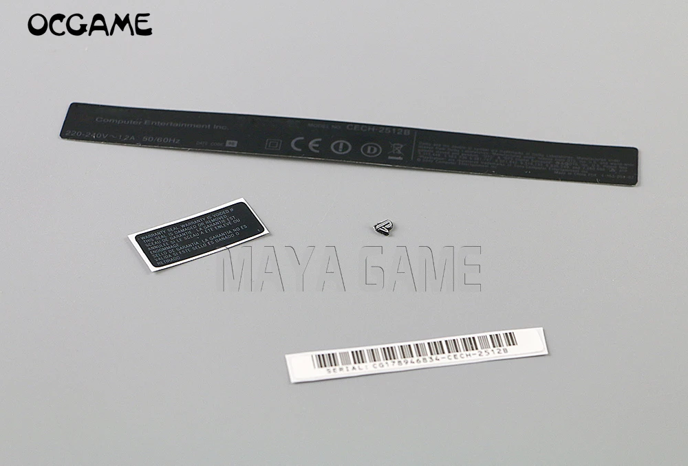 

20sets/lot For Playstation 3 PS3 Console Slim CECH-2512B Housing Shell Sticker Lable Seals For PS3 OCGAME