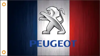 

car flag custom flag Peugeot banner 3x5ft 100% Polyester 111