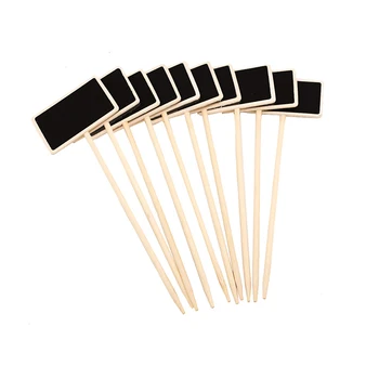 

10pcs Portable Blackboard Plant Tags Creative Mini Chalk Board Multi Usage Mini Chalkboard Stakes