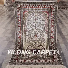 YILONG 3'x5' шелковый ковер ручной работы специфический дизайн ковры в восточном стиле(LH853B3x5