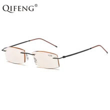 Очки для чтения, Для мужчин Для женщин Сверхлегкий без оправы диоптрий пресбиопические очки, мужские очки, солнцезащитные очки+ 1,0+ 1,5+ 2,0+ 2,5+ 3,0+ 3,5 QF277