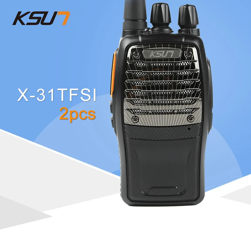 2 шт. KSUN X-31TFSI двухканальные рации VOX Функция 5 Вт ручной Pofung UHF 400-470 МГц 16CH двухстороннее портативный любительский радиопередатчик