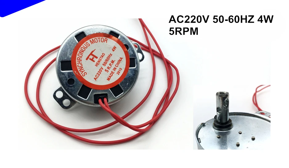 TYD49 permanent synchronous motor,No directional AC220V 5RPM