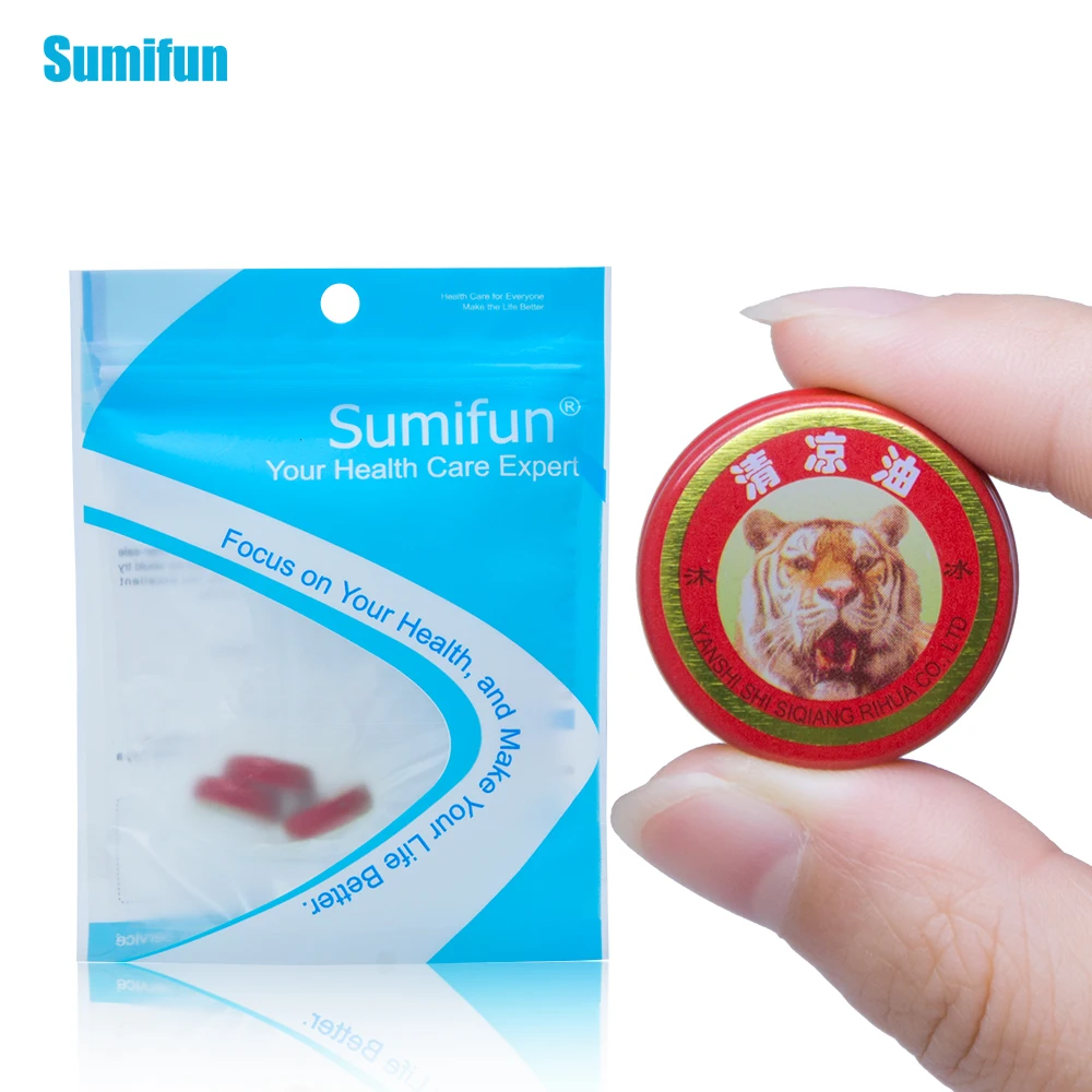 Sumifun 1/5/10 шт. массаж красные мышечные боли холодный крем китайский тигровый