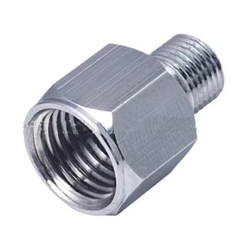 

1pc High Quality Airbrush Air Hose Adaptor Connector Fitting 1/4'' BSP Female to 1/8'' BSP Male