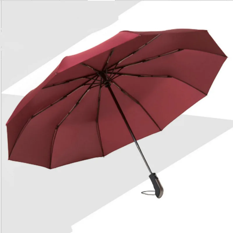 Wind Resistant Three Folding Automatic Umbrella Rain Women Auto Luxury Big Windproof Umbrellas Men Frame Windproof 10K Parasol - Image 5