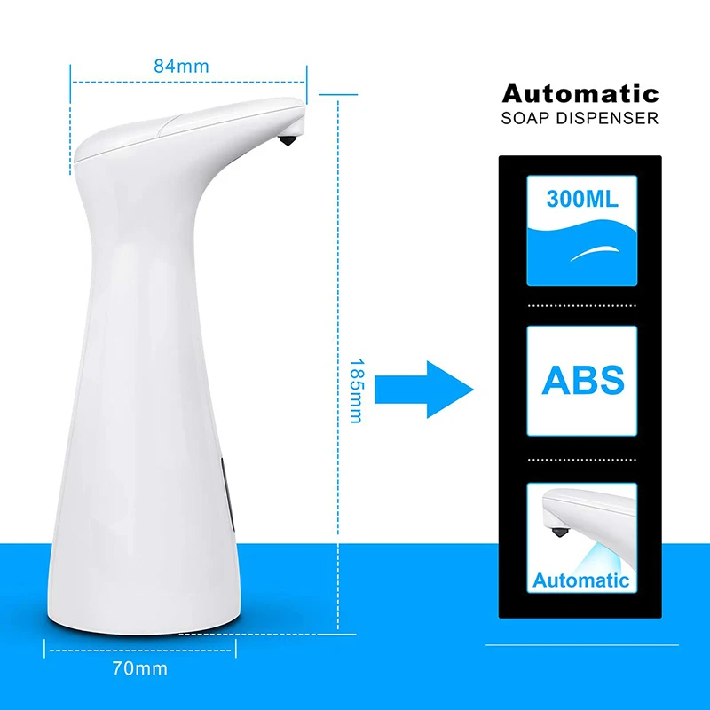 

Automatic Soap Dispenser Touchless Waterproof Soap Dispenser for Kitchen Sink Bathroom CLH@8