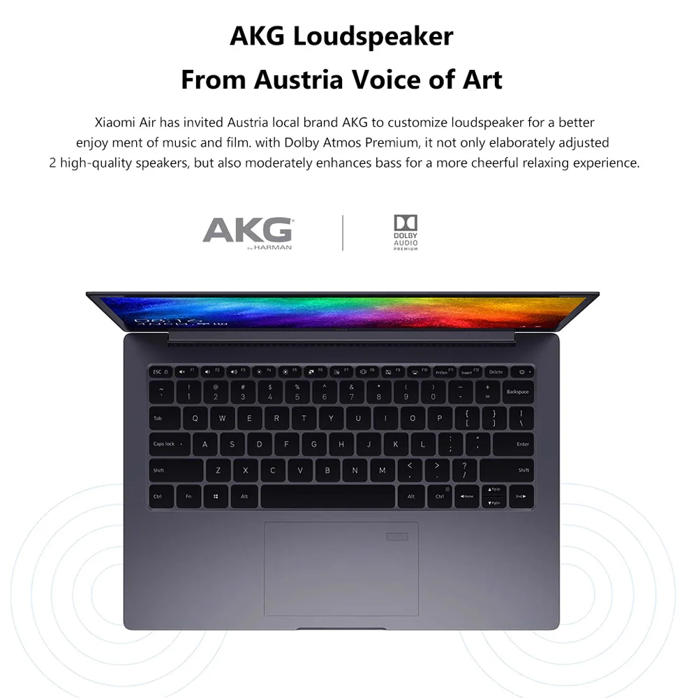 Оригинальный ноутбук Xiaomi MI Air 13 3 дюйма четырехъядерный i5 i7 8G MX250 ультратонкий 512G