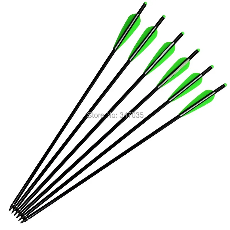 

22 inch Aluminum Arrows 2219# Crossbow Bolts for Archery Hunting Outdoor Sports - Moon Nock Insert Broadhead 4" TPU Vanes
