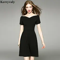 Хепберн в стиле ретро летнее маленькое черное платье роковой ете 2019 vestidos mujer для женщин платья для вечеринок Vestiti Estivi Donna 890157