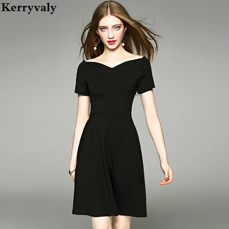 

Hepburn Retro Summer Little Black Dress Robe Femme Ete 2019 Vestidos Mujer Women Party Dresses Vestiti Estivi Donna 890157