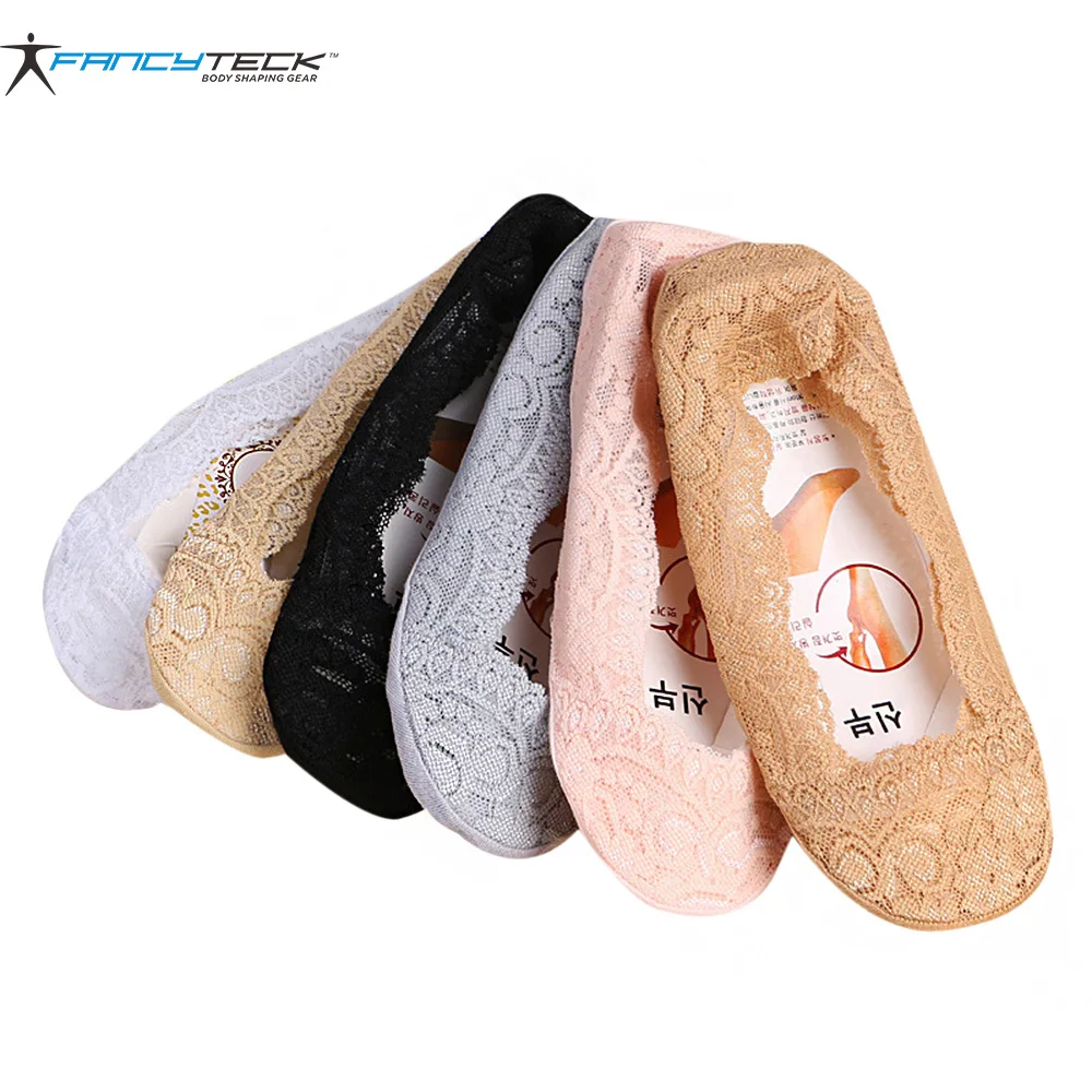 

Invisible Short Socks Women's Socks Lace Short Ankle Female Silicone Socks Antiskid Invisible Liner No Show Low Cut Socks