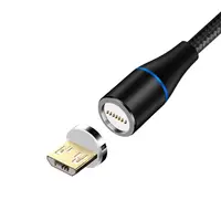 כבל נתונים כבל USB מיקרו נתונים מגנטית Fast טעינה כבל מגנט מטען עבור iPhone סמסונג Huawei Xiaomi אנדרואיד טלפון (3)