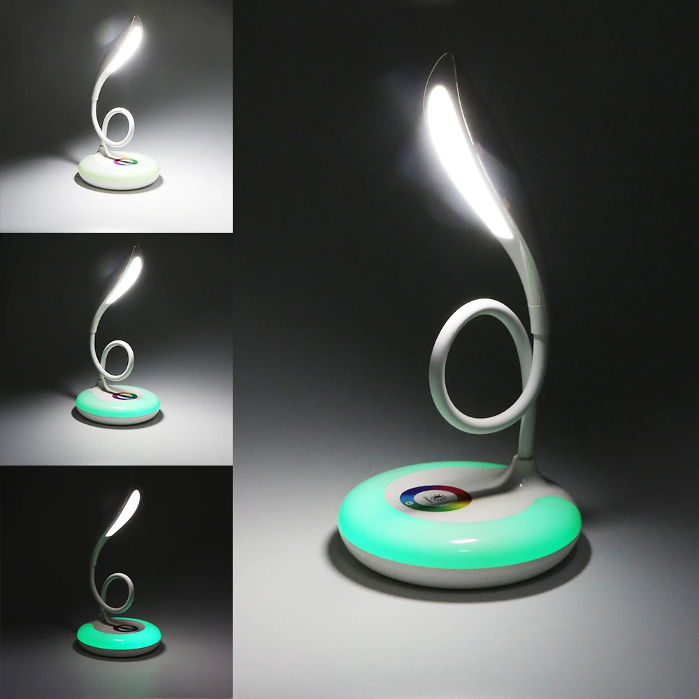iTimo Dimmable LED Desk Lamp USB Charging Book Reading Light Rechargeable Table Lamp Touch Light Home Decoration Lighting