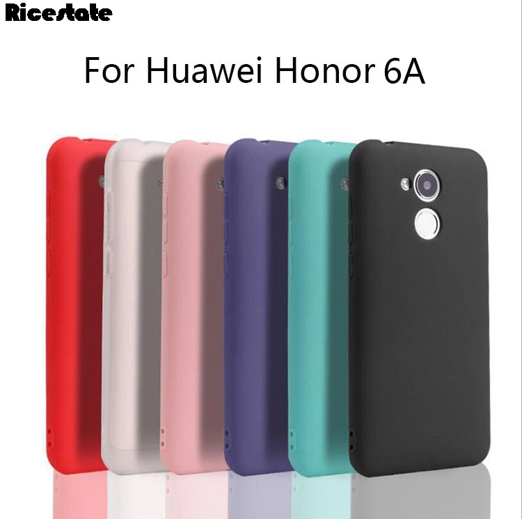 

ForRicestate case For Huawei Honor 6A Clear and frosted solid colorful Case For Huawei Honor 6A Back Cover Silicon case