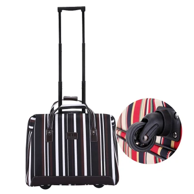 Chupermore Сверхлегкий Оксфорд сумки на колёсиках Spinner бренд чемодан колеса 18 дюймов для женщин носить пароль тележка - Цвет: black 4 wheels
