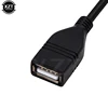 Black USB AUX AMI Audio Cable Music MDI MMI AMI to USB Female Aux Interface Data Adapter Wires For Audi Volkswage ► Photo 2/4