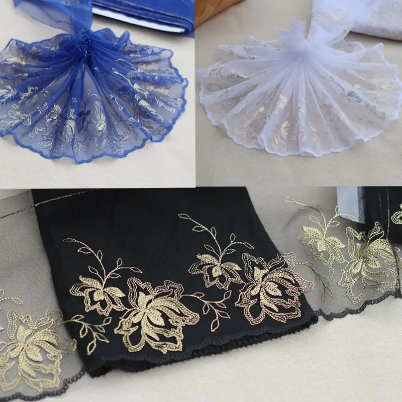 MLAEY 2 Y с вышитыми цветами кружевная бейка высокое качество кружевной ткани DIY Craft и шитья платье Костюмы аксессуары