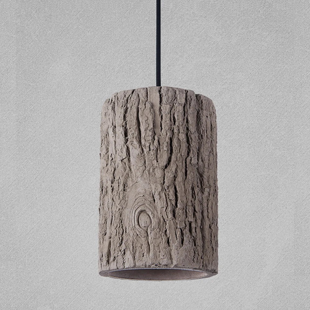 Ретро Лофт скандинавский пень стиль цемент подвесные светильники современный led E27 шнур подвесной светильник для ресторана гостиной спальни кухни